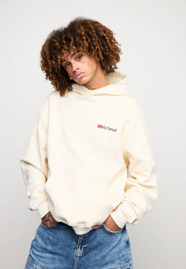 Multiply Spparel Oversize Hoodie ACCUSED Egret Fabrikverkauf