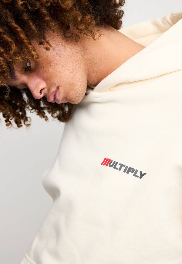 Multiply Spparel Oversize Hoodie ACCUSED Egret Fabrikverkauf