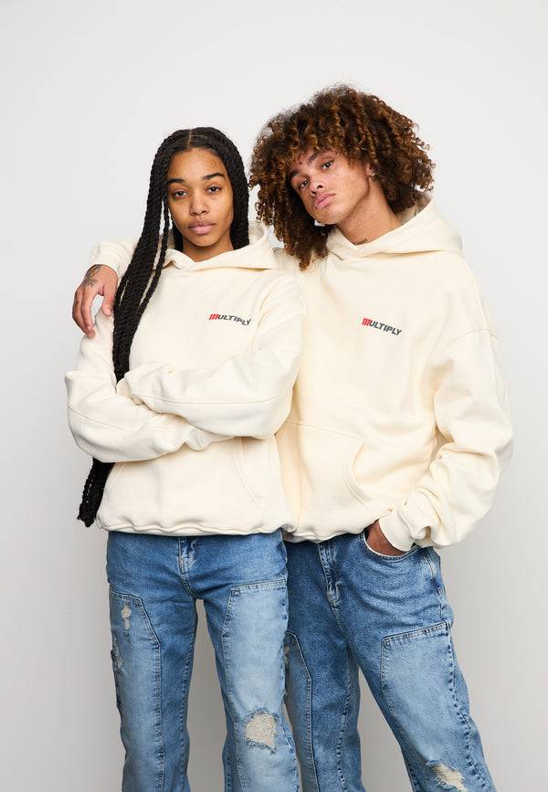 Multiply Spparel Oversize Hoodie ACCUSED Egret Fabrikverkauf