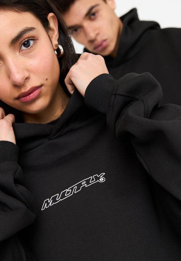 Multiply Spparel Oversize Hoodie DIVORCE Black Soda Washed Fabrikpreis