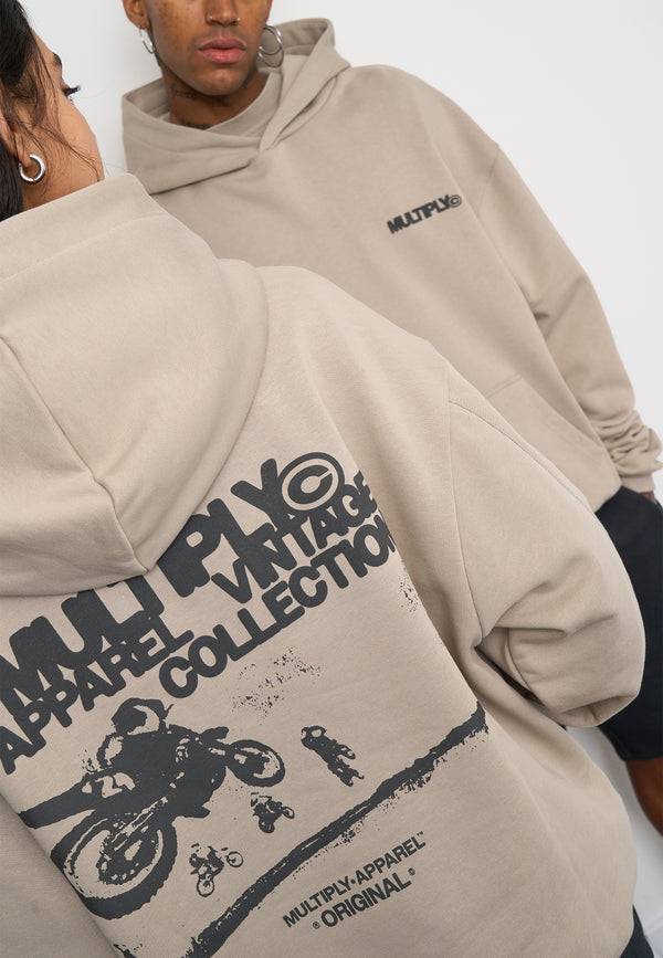 Multiply Spparel Oversize Hoodie DUST Vintage Khaki Sonderangebot