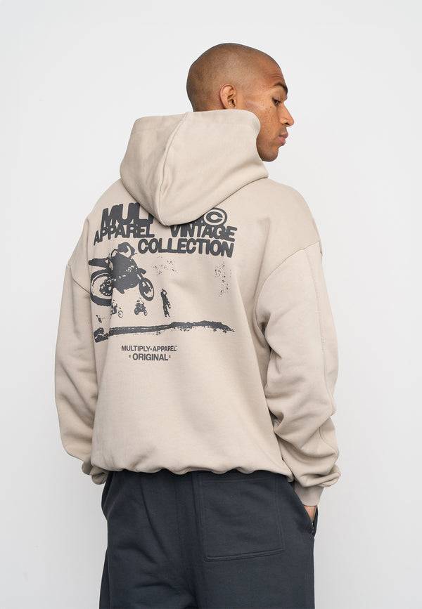 Multiply Spparel Oversize Hoodie DUST Vintage Khaki Sonderangebot