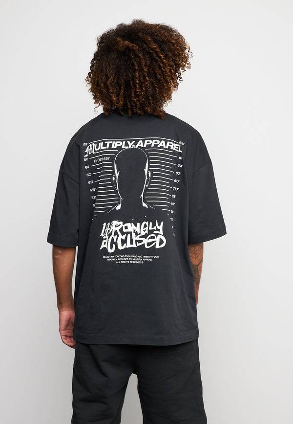 Multiply Spparel Oversize T-Shirt CALUMNY Black Soda Washed Günstig kaufen