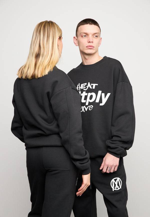 Multiply Spparel Oversize Sweatshirt MLTPLY WAVE Black Soda Washed Osterangebot