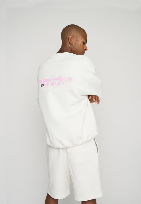 Multiply Spparel Oversize Sweatshirt RESERVED Snow White Vatertagsangebot