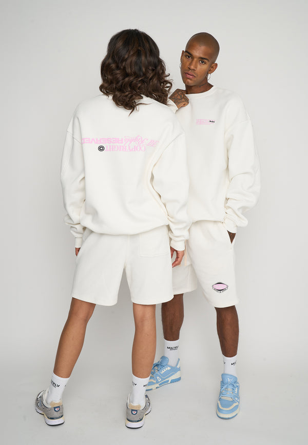 Multiply Spparel Oversize Sweatshirt RESERVED Snow White Vatertagsangebot
