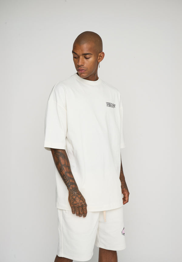 Multiply Spparel Oversize T-Shirt CREW Snow White Valentinstagsangebot