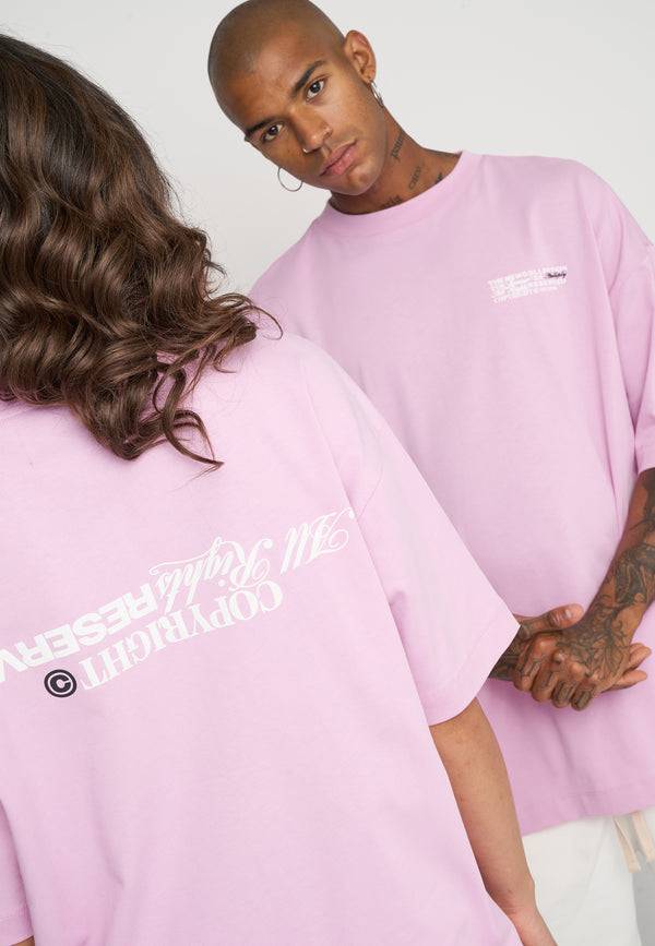 Multiply Spparel Oversize T-Shirt RESERVED Pink Lavender Heißer Verkauf