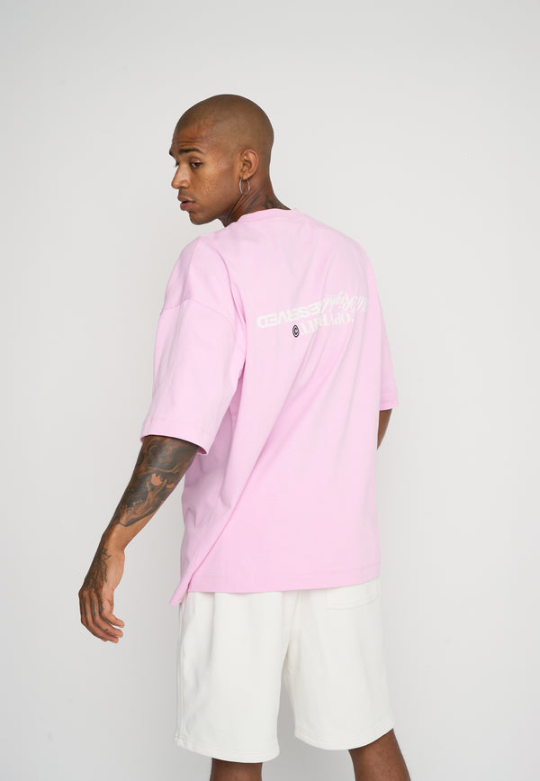 Multiply Spparel Oversize T-Shirt RESERVED Pink Lavender Heißer Verkauf