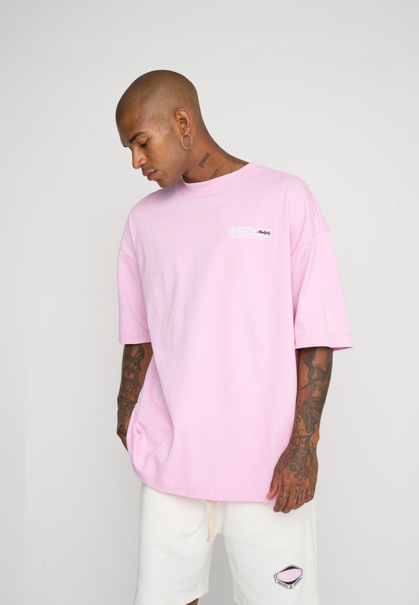 Multiply Spparel Oversize T-Shirt RESERVED Pink Lavender Heißer Verkauf