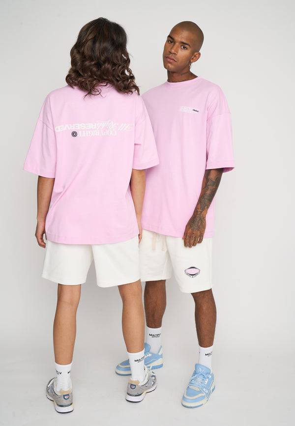Multiply Spparel Oversize T-Shirt RESERVED Pink Lavender Heißer Verkauf
