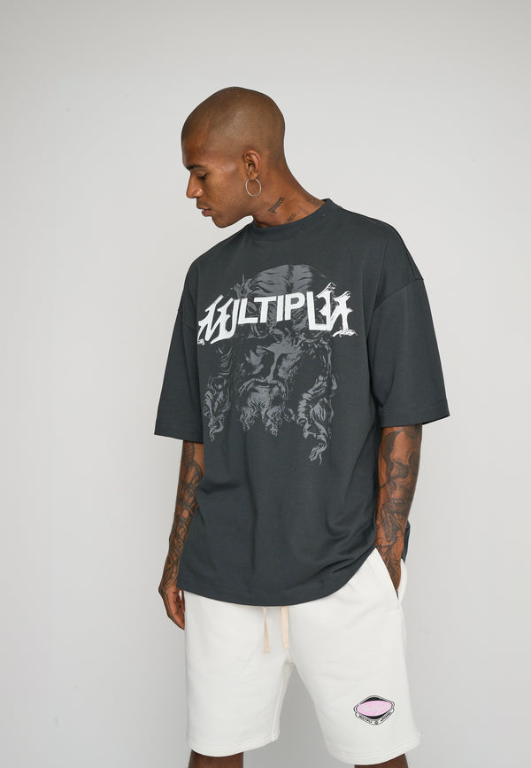 Multiply Spparel Oversize T-Shirt SACRED Black Soda Online Outlet