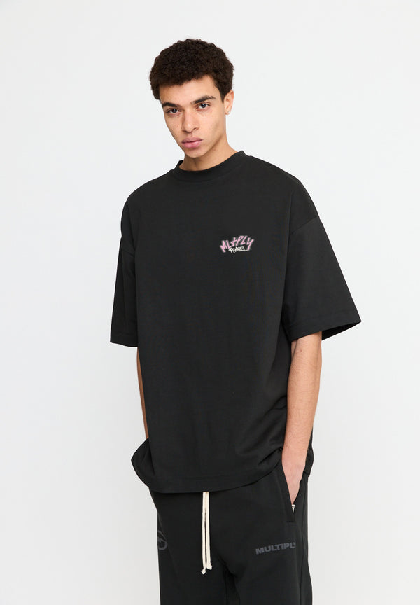 Multiply Spparel Oversize T-Shirt ISOLATION Black Soda Washed Blitzangebot