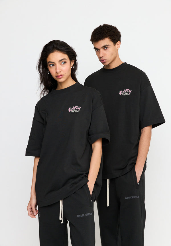 Multiply Spparel Oversize T-Shirt ISOLATION Black Soda Washed Blitzangebot