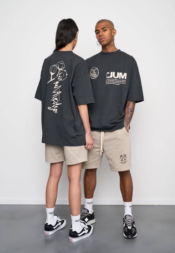 Multiply Spparel Oversize T-Shirt ROOTS Black Soda Washed Neuheiten