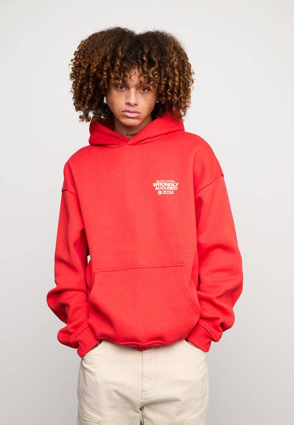 Multiply Spparel Oversize Hoodie JUDGMENT Flame Scarlet Riesige Ersparnisse