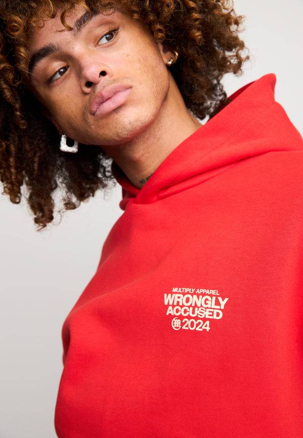 Multiply Spparel Oversize Hoodie JUDGMENT Flame Scarlet Riesige Ersparnisse