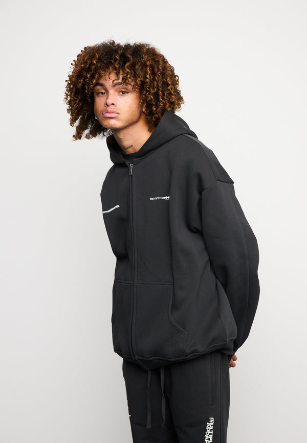 Multiply Spparel Oversize Zip Hoodie SLANDER Black Soda Washed Super Sparpreis