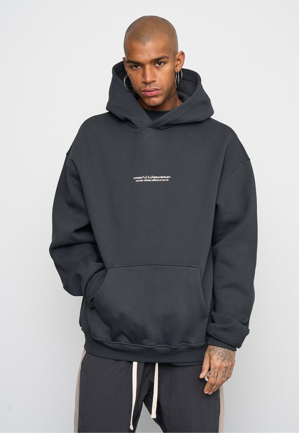 Multiply Spparel Oversize Hoodie V Visions Black Soda Washed JETZT KAUFEN