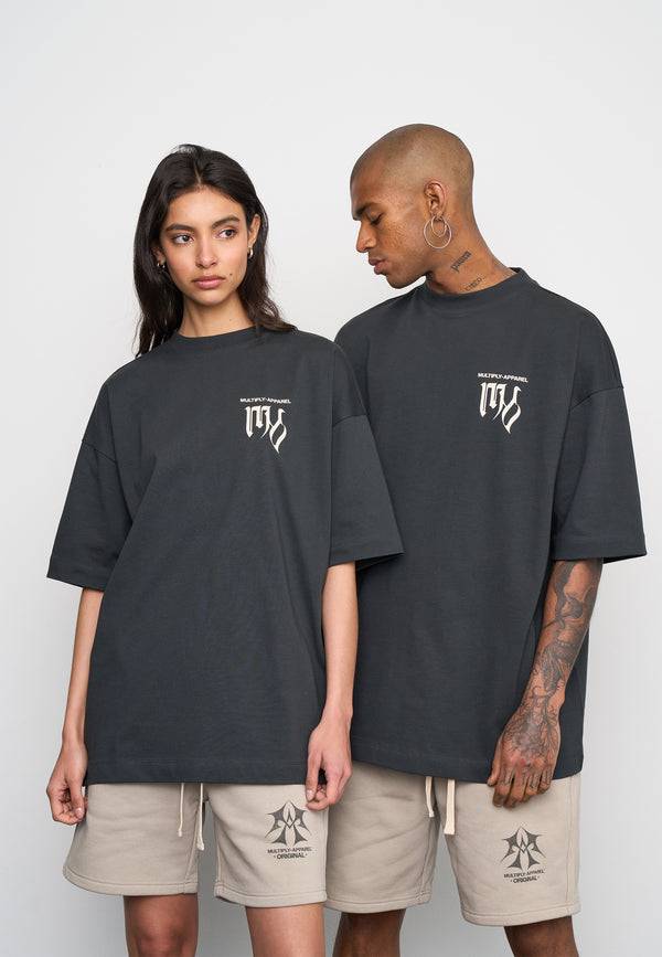 Multiply Spparel Oversize T-Shirt KICKFLIP Black Soda Washed Bis zu 50% Rabatt