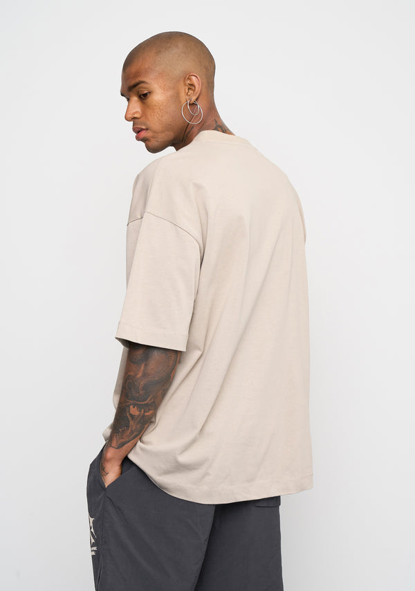 Multiply Spparel Oversize T-Shirt GRIND Vintage Khaki Sonderangebot der Fabrik