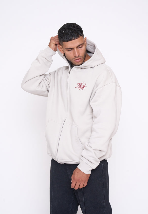 Multiply Spparel Oversize Zip Hoodie COMPETITION Dove Speichern exportieren
