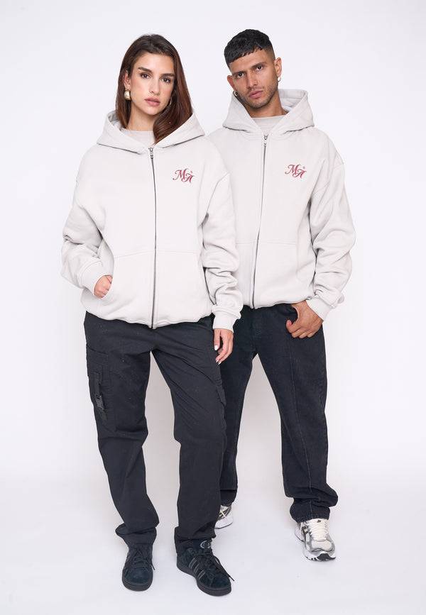 Multiply Spparel Oversize Zip Hoodie COMPETITION Dove Speichern exportieren