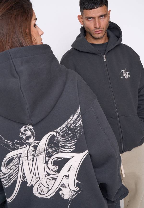 Multiply Spparel Oversize Zip Hoodie HERO Black Soda Black Friday Preise