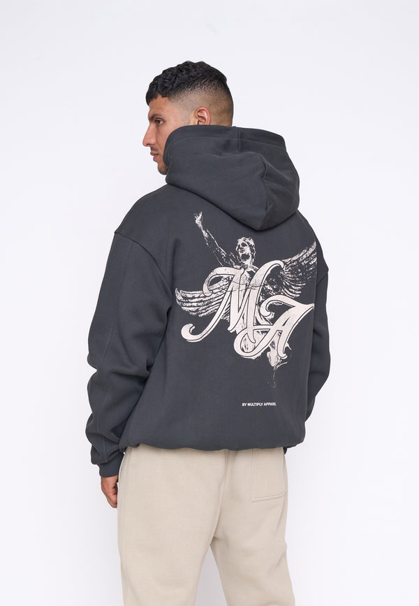 Multiply Spparel Oversize Zip Hoodie HERO Black Soda Black Friday Preise