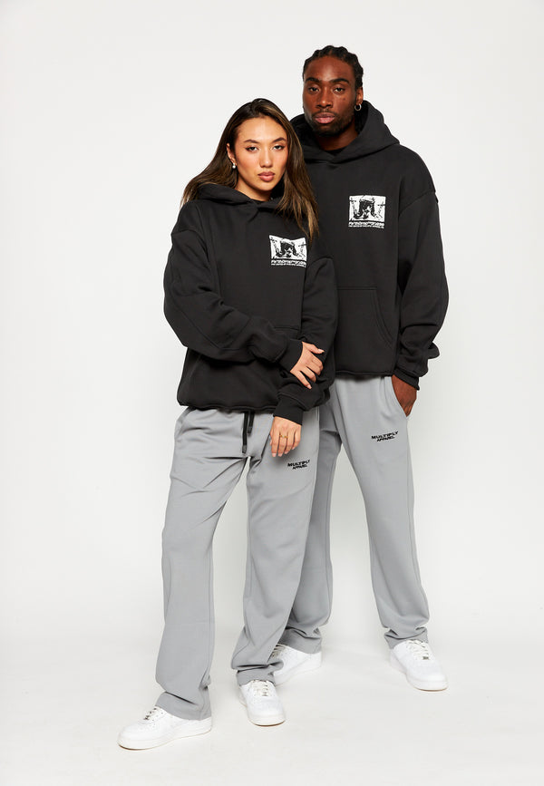 Multiply Spparel Oversize Hoodie HEAVY BURDEN Black soda Washed Rabatte dieses Monats