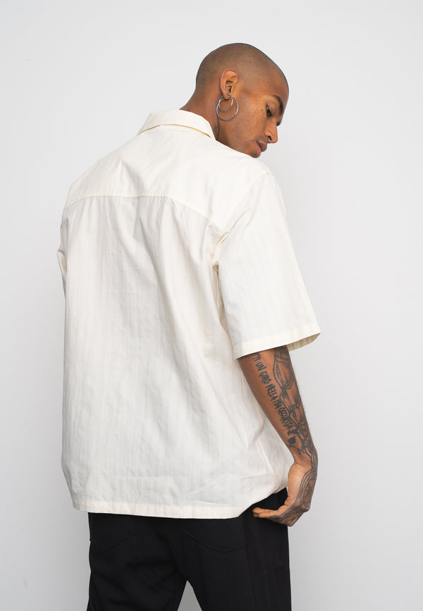 Multiply Spparel Oversize Shirt BARS White Asparagus Fabrikverkauf