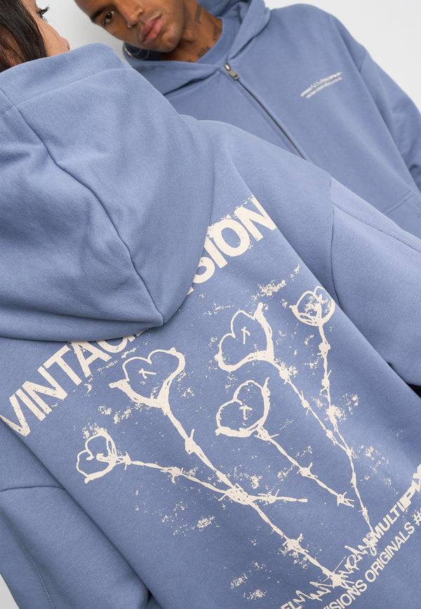 Multiply Spparel Oversize Zip Hoodie V VISIONS Wild Wind Fabrik Onlineshop