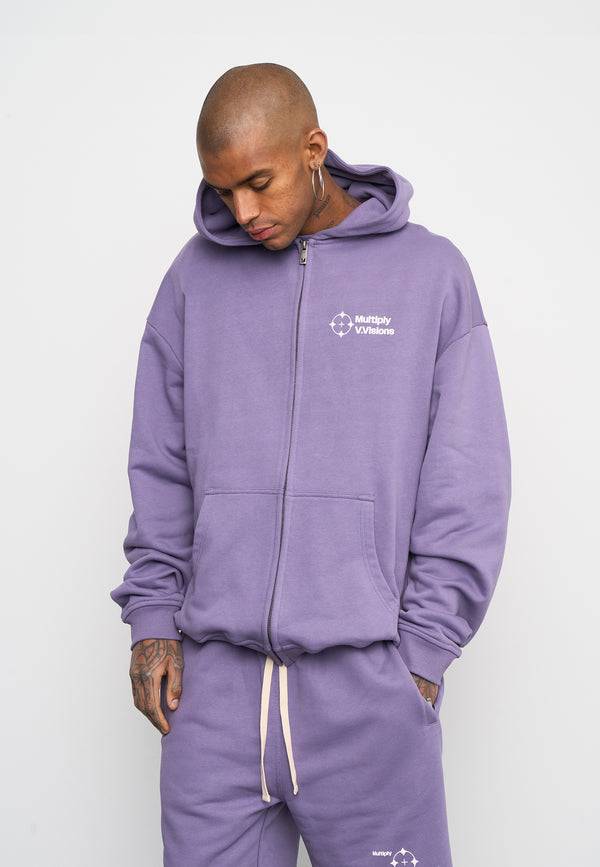 Multiply Spparel Oversize Zip Hoodie VISIONARY Cadet Rabatt