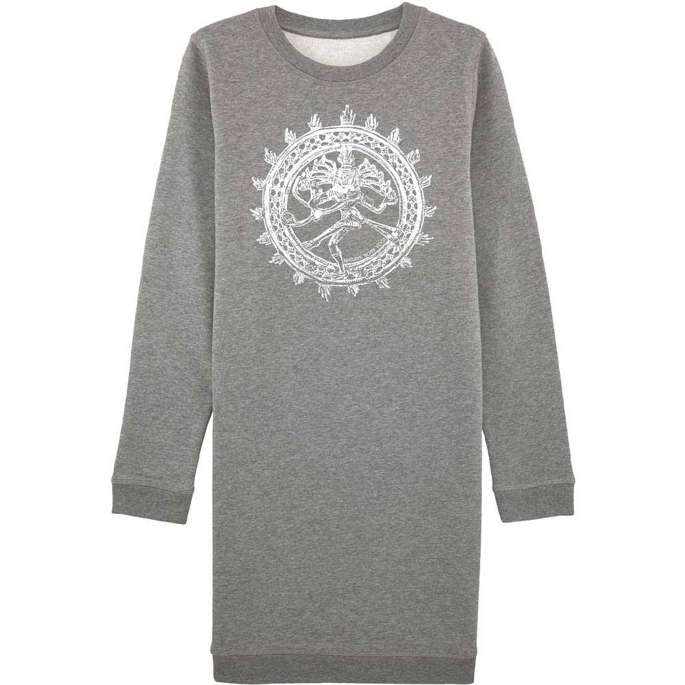 Natural Born Yogi Shiva Fever – Sweatshirt Kleid grau Begrenzte Freigabe