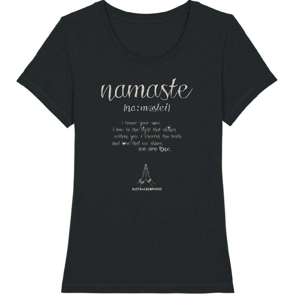 Natural Born Yogi Namaste Love – Yoga Shirt schwarz Riesige Rabatte