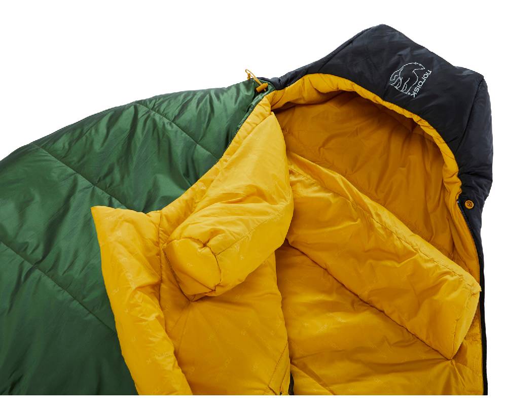 Nordisk Gormsson -2° Curve sleeping bag Artichoke Green/Mustard Yellow/Black Blitzangebot
