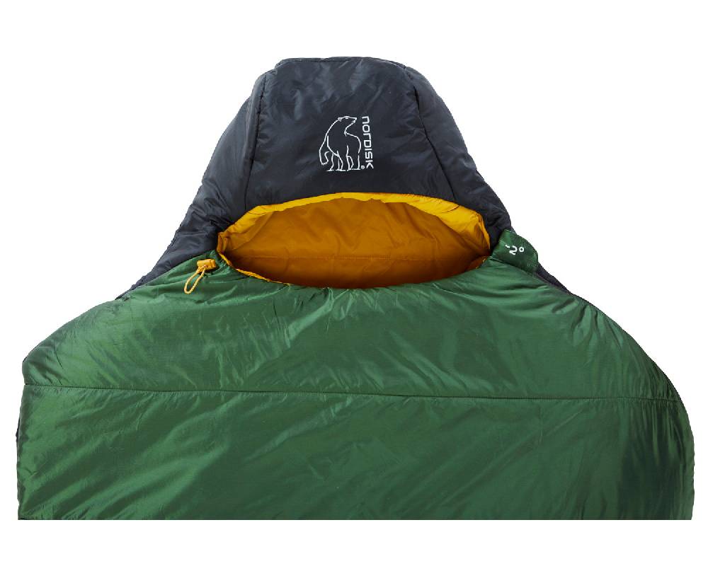 Nordisk Gormsson -2° Curve sleeping bag Artichoke Green/Mustard Yellow/Black Blitzangebot