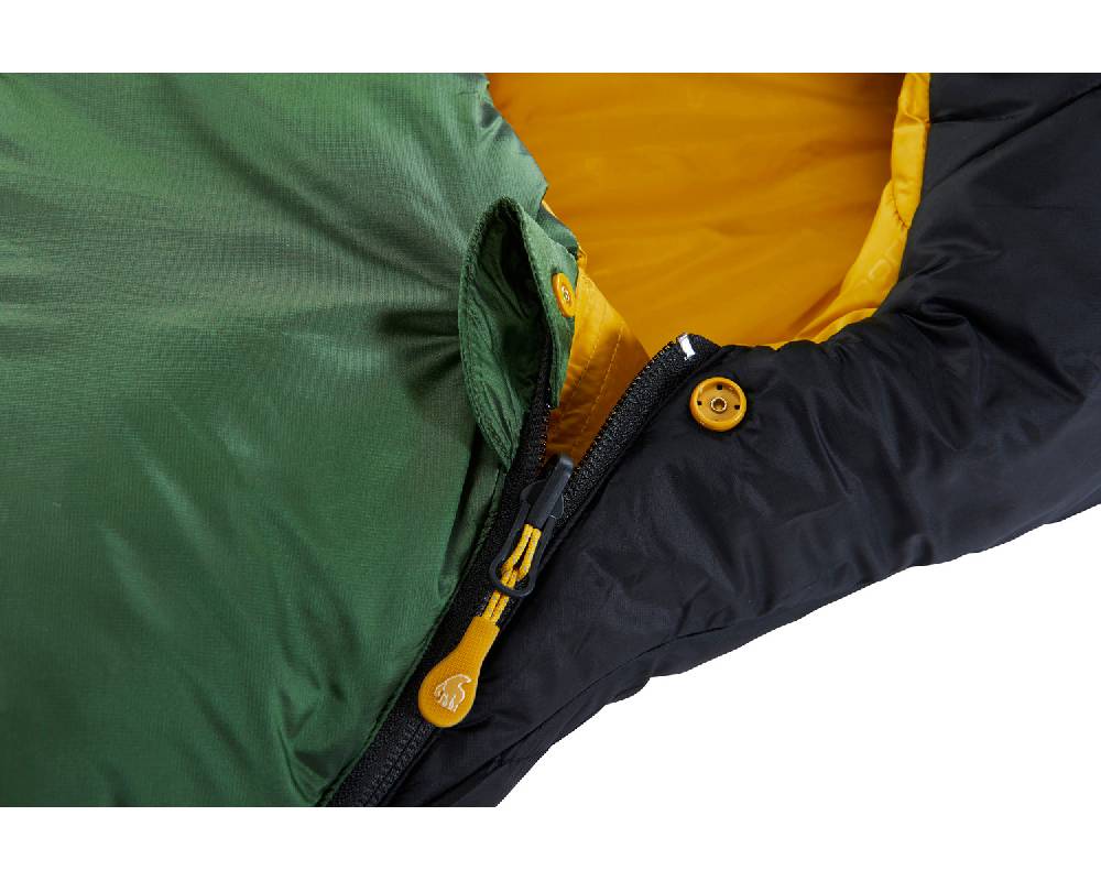 Nordisk Gormsson -2° Curve sleeping bag Artichoke Green/Mustard Yellow/Black Blitzangebot