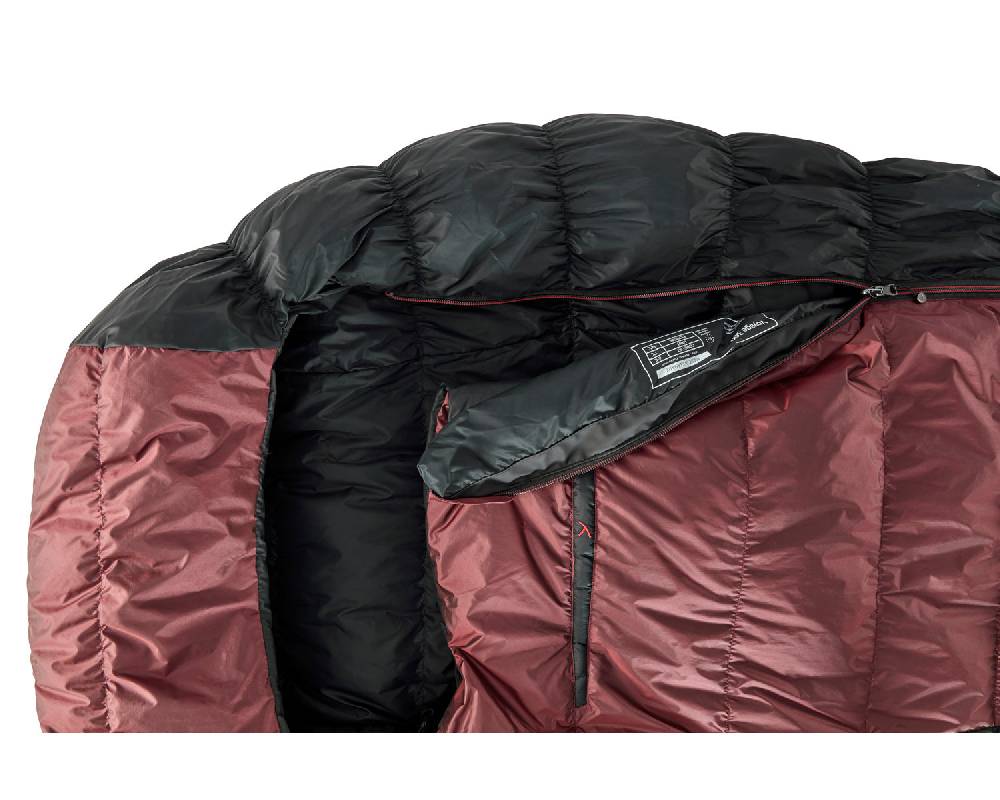 Nordisk Voyage 300 Left zip Daune (1° C) | Ribbon red Im Verkauf