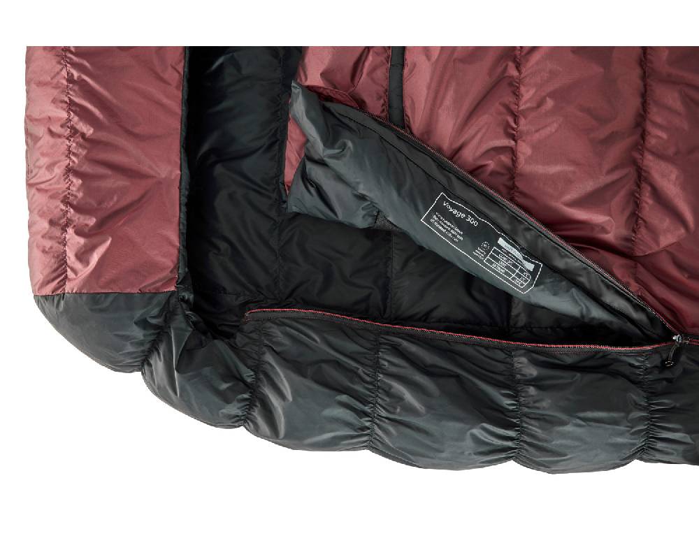 Nordisk Voyage 300 Right zip Daune (1° C) | Ribbon red zollfrei