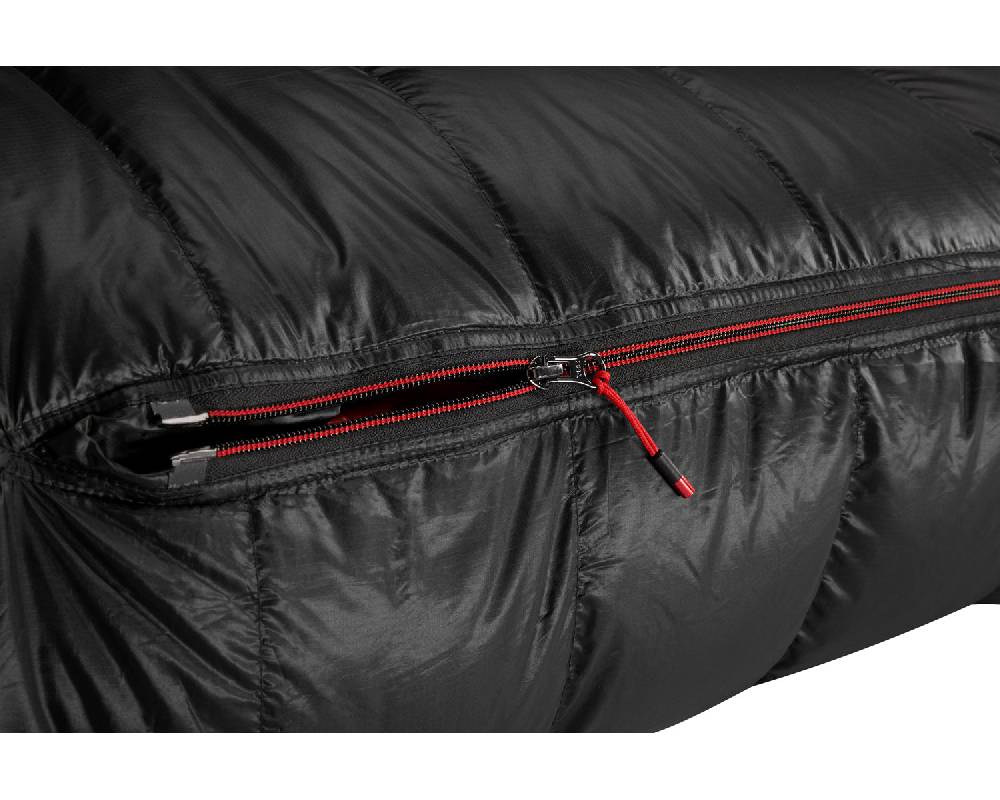 Nordisk V.I.B. 400 Left zip Daune (-2° C) | Black Kostenloser Versand