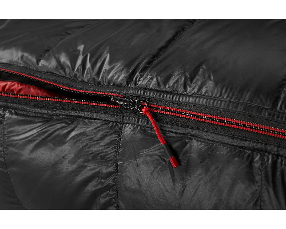 Nordisk V.I.B 400 Right zip Daune (-2° C) | Black Limitierter Zeitrabatt