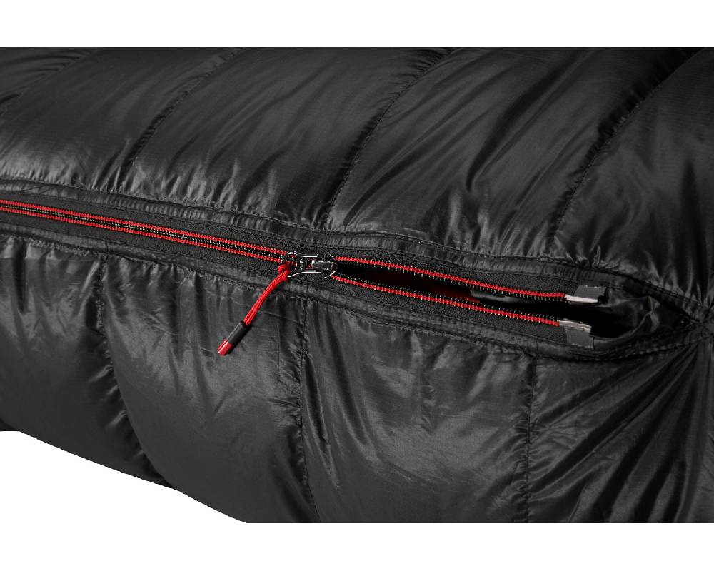 Nordisk V.I.B 400 Right zip Daune (-2° C) | Black Limitierter Zeitrabatt