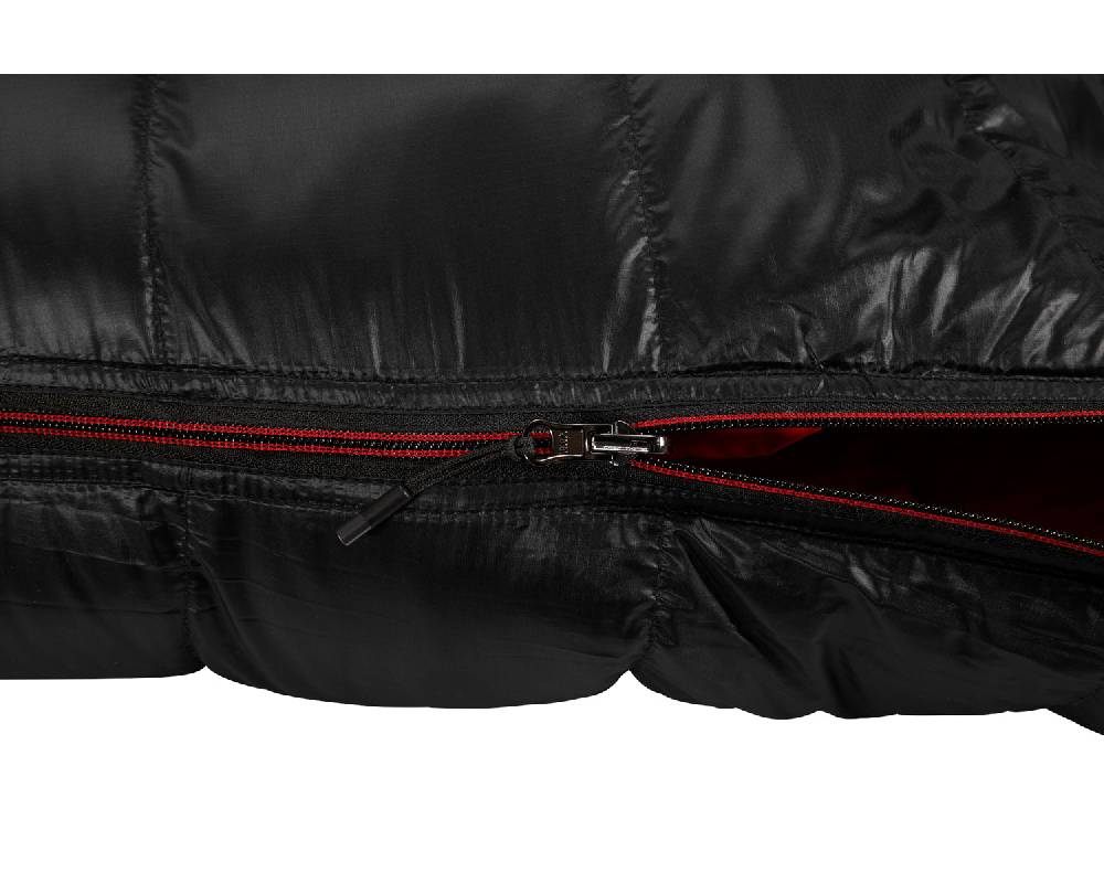 Nordisk V.I.B. 250 Left zip Daune (5° C) | Black Fabrik Onlineshop