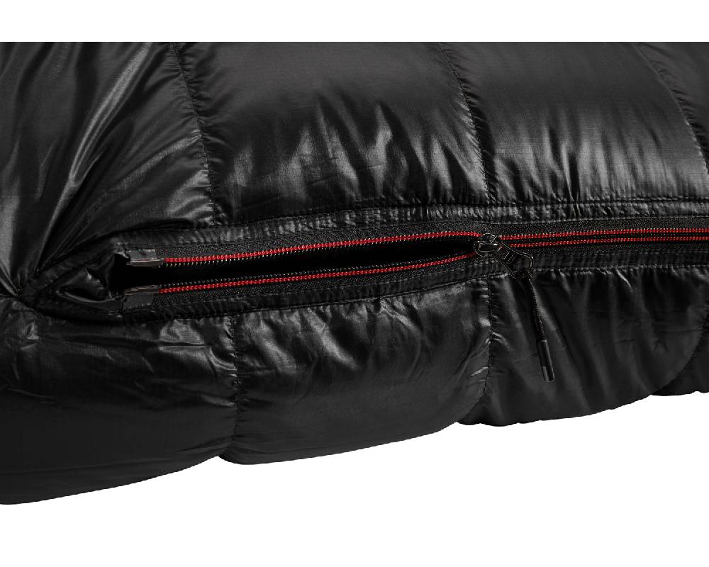 Nordisk V.I.B. 250 Left zip Daune (5° C) | Black Fabrik Onlineshop