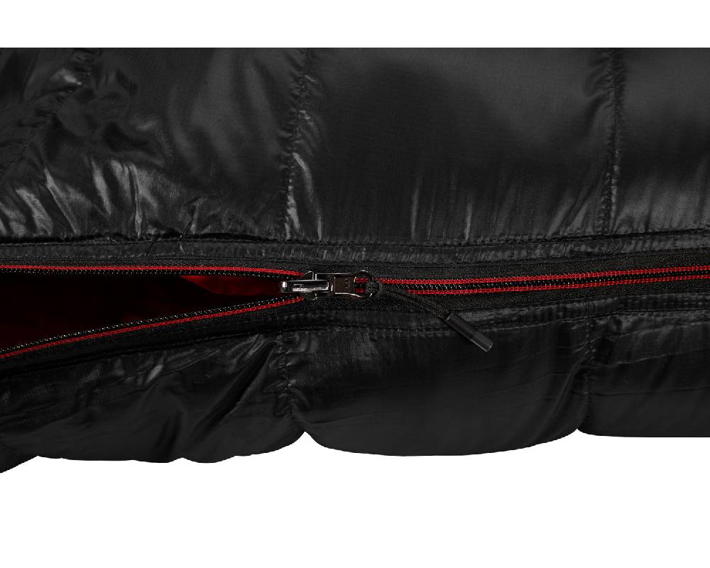 Nordisk V.I.B 250 Right zip Daune (5° C) | Black Fabrikpreis
