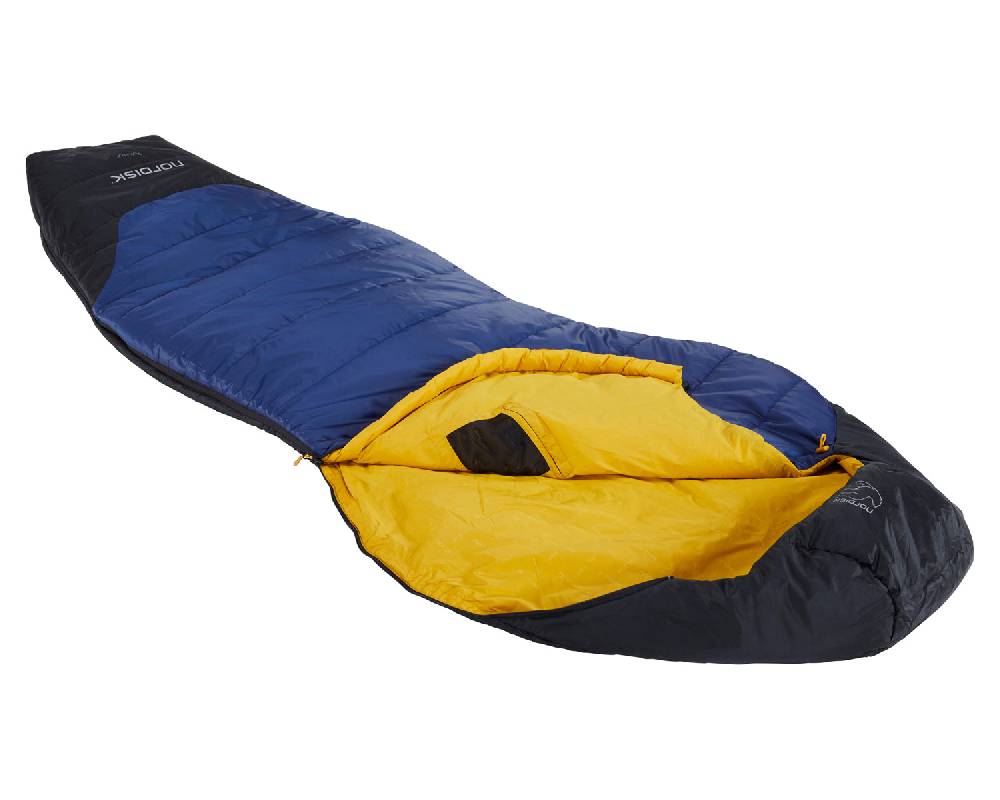 Nordisk Puk +10° Curve Kunstfaser True Navy/Mustard Yellow/Black Discount Store für neue Produkte