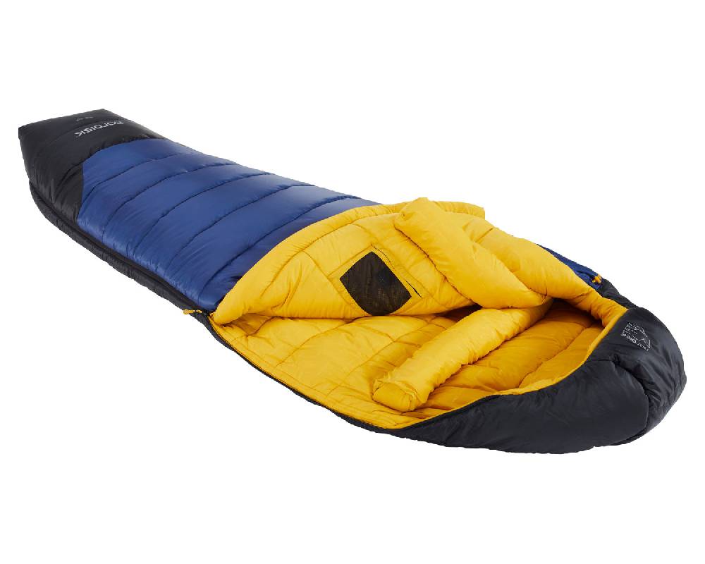 Nordisk Puk -10° Mummy| Kunstfaser True Navy/Mustard Yellow/Black 50% Rabatt mit kostenlosem Versand