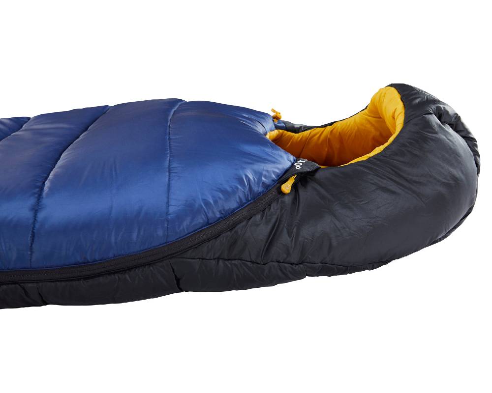Nordisk Puk -10° Mummy| Kunstfaser True Navy/Mustard Yellow/Black 50% Rabatt mit kostenlosem Versand