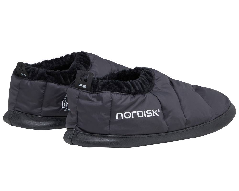 Nordisk Mos down slippers Black Verkauf